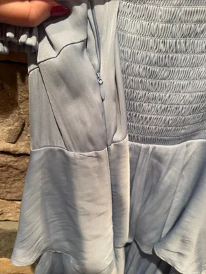 Altar'd State Draped Mini Dress in the color "Forever Blue"- XL thumbnail 5