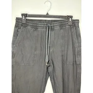 Athleta Joggers Drawstring Women's Size Large Faded Black Athleisure Active thumbnail 2