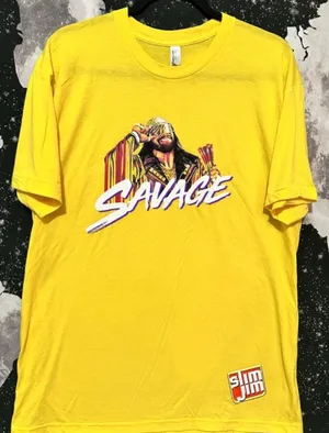 Macho Man Randy Savage Slim Jim Graphic Shirt thumbnail 1