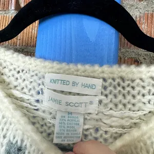 Vintage Wool Blend Sweater Vest Jamie Scott Size M thumbnail 5