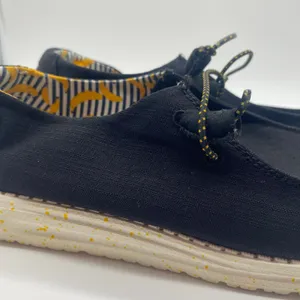 Hey Dude Black Bananas Canvas Wendy Slip-On Shoes Casual Minimalist Women size 8 thumbnail 6