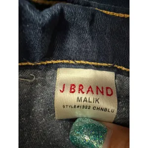 J Brand Jeans Malik Mid Rise Wide Leg Dark Wash Lightweight Jeans Size 31 thumbnail 7