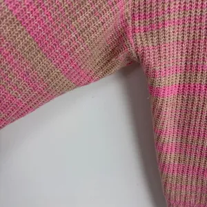 Aerie Quarter Zip Sweater Lip Gloss Oversized Preppy Pullover‎ Pink Size XS thumbnail 7