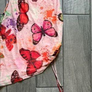 Superdown Blush Butterfly Print Dress thumbnail 4