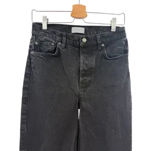 Boyish The Mikey High Rise Wide Leg Jeans Black Beauty Black Size 28 thumbnail 4