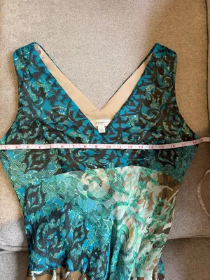 Dressbarn Y2K Inspired Abstract Print Flowy Midi Maxi Dress Size Medium thumbnail 3
