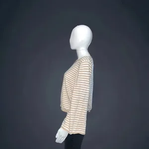 J. Crew Striped,‎ Tie Front, Boatneck Sweater / Shirt thumbnail 2