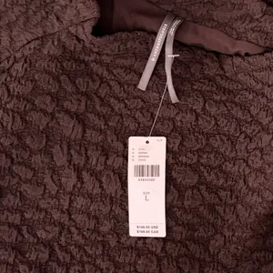 NWT!! ANTHROPOLOGIE Maya Ruched Cowl Neck Textured Midi Dress Chocolate Large thumbnail 11