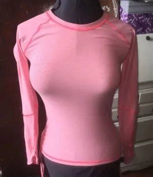 Lucy tech athletic striped long sleeve shirt thumbnail 1
