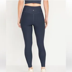 Old Navy NWT!! High-Rise Power Soft Leggings in GREY thumbnail 2
