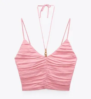 ZARA Linen Top thumbnail 1
