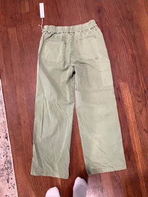 Women’s Olive Green Utility Jeans Size L thumbnail 4