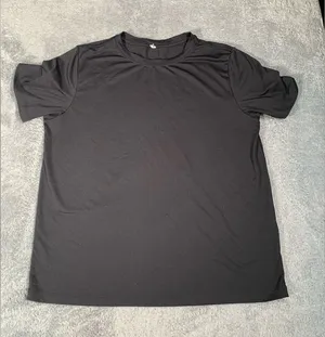 Fabletics black workout shirt tee thumbnail 1