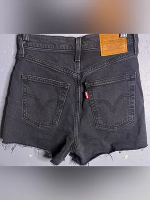Levi’s Shorts Bundle in Size 24. Black one is Rib Cage. Blue one is 501. thumbnail 4