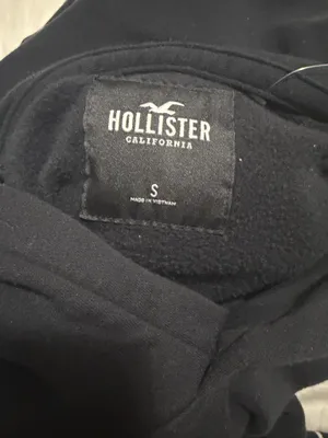 Hollister California Black Hoodie with Los Angeles Script Hood Detail thumbnail 7