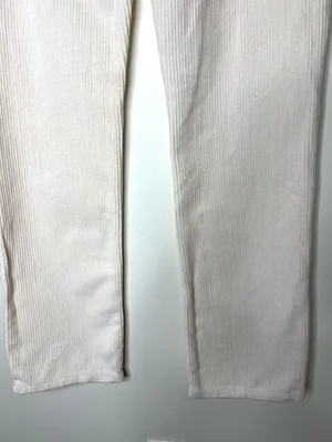 Reformation Rowan High Rise Relaxed Corduroy Pants Cream Size 25 thumbnail 7