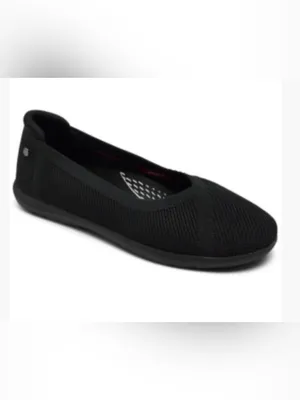 Skechers Women's Arch Fit Cleo Black Sport Slip-On Skimmer Flats Lightweight 9.5 thumbnail 8