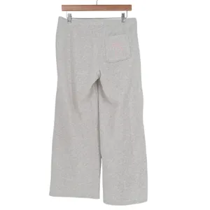 Hollister Sweatpants Womens S Short Heather Gray Fleece Lined Mid Rise Wide Leg thumbnail 5
