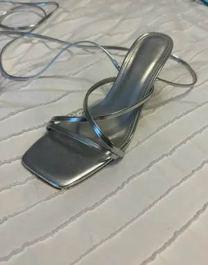 Silver Wrap Heels Size 7 thumbnail 2