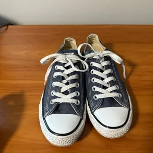 Converse Chuck Taylor All Star Low Top Canvas Sneaker Blue Grey Navy‎ Lace Up W7 thumbnail 4