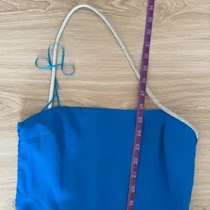 Amanda Uprichard Small NEW Dream Mini Dress Blue Single Strap Slit Cut‎ Evening thumbnail 8