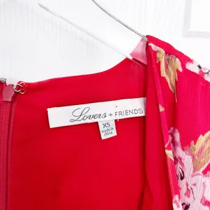 Lovers + Friends x Revolve Cassidy Red Floral Fit & Flare Mini Dress thumbnail 4