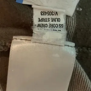 Old Navy Men Striped Short Sleeve Core Crew T Shirt Size Large Olive Stripe thumbnail 6