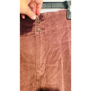FREE PEOPLE We the Free Brown Jadye Corduroy High Rise Flare Pants sz 31 thumbnail 10