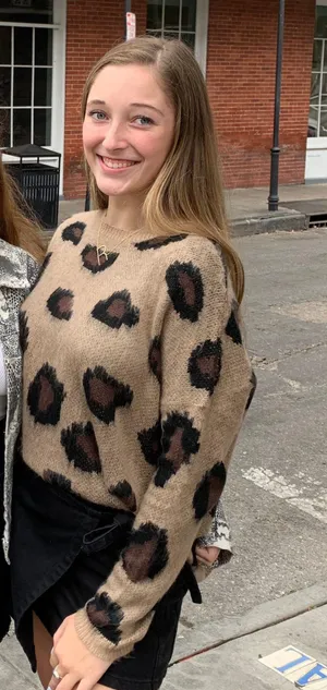 She & Sky Leopard Print Sweater thumbnail 2