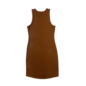 Talentless Brown Ribbed Tank Dress thumbnail 5