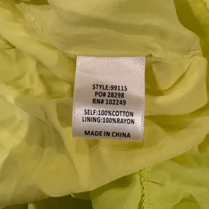 French Violet Boutique strap tiered long dress bright yellow M thumbnail 4