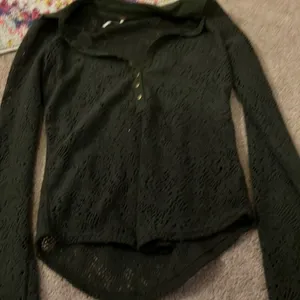 Free people‎ sheer green blouse xs thumbnail 4