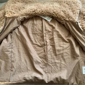 BB Dakota Brown Size XS Fuzzy Jacket Teddy Plush Soft Cozy Warm Coat New thumbnail 12