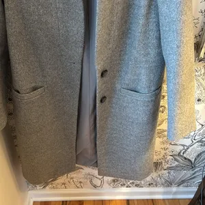 Old Navy Gray Classic Peacoat medium Length thumbnail 4