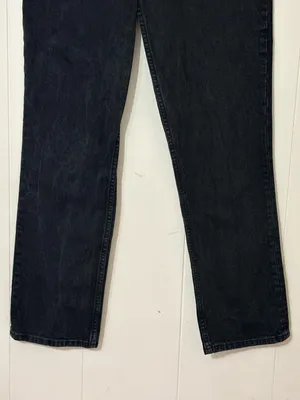 Abercrombie & Fitch Curve Love 90s Straight Ultra High Rise Black Jeans 28 6R thumbnail 5
