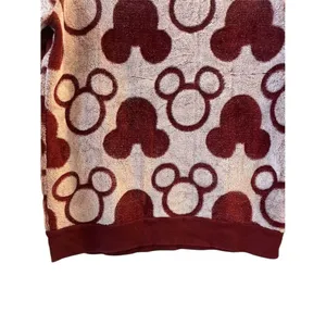 Disney Women's Mickey Mouse Plush Crewneck Sweatshirt‎ Size S Multicolor thumbnail 7