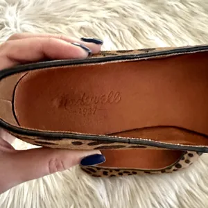 Madewell The Sidewalk Slimmer Leopard Flat Sz 7 thumbnail 3