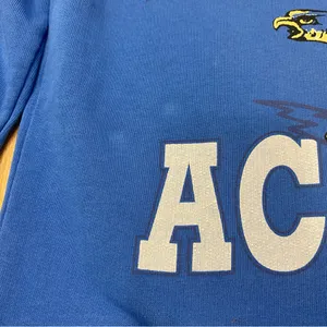 🌟Maje🌟 Vintage Look Air Force Academy Sweatshirt Blue Sz 2 Or M thumbnail 6