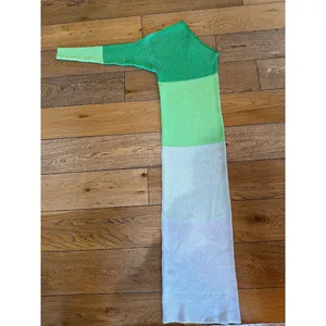 Baobab Leaves Knit One Shoulder Maxi Dress Pistachio Cream Womens Size XS thumbnail 7