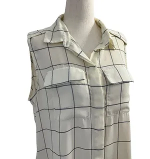 Banana Republic Women Size Medium Sleeveless Collared Lightweight #14-72 thumbnail 3