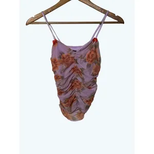 Urban Outfitters Women's Uo Eva Ruched Cami In Pink XS thumbnail 3
