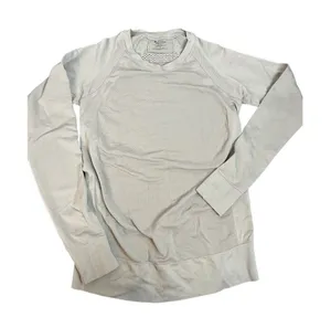 Athleta Nylon gray Cut Out Vented Compression Athletic Shirt Size s thumbnail 1