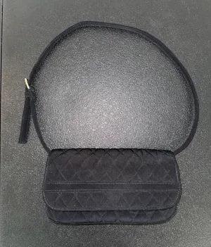 Vera Bradley Quilted Black‎ Microfiber Shoulder Bag thumbnail 1