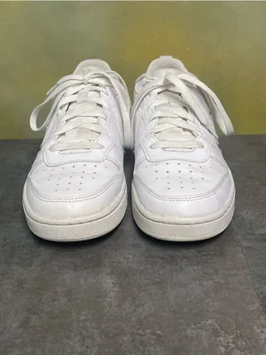 Nike Court Vision Women's Low-Top White Sneakers Size 7.5-8 thumbnail 5