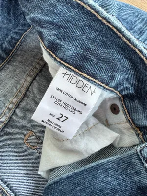 Hidden Jeans Alyx Highrise Baggy Jean Medium Dark Size 27 thumbnail 5