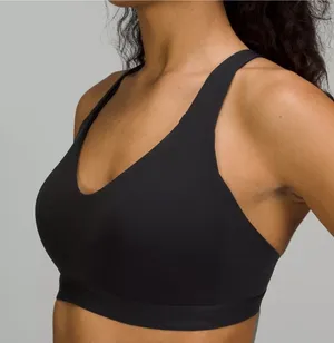 Lululemon Up for It Bra Black Women’s Mesh Cross No Wire Back Medium Support thumbnail 1