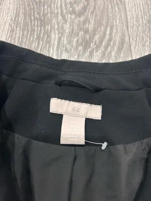 Black Double-Breasted Blazer Cardigan - H&M Size Small thumbnail 2