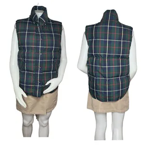 EDDIE BAUER Green Blue Puffer Vest Sleeveless Jacket Goose Down Full Zip Snaps thumbnail 11