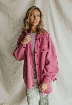 FREE PEOPLE We the Free Ruby Jacket in Pink Envy Size Small thumbnail 2