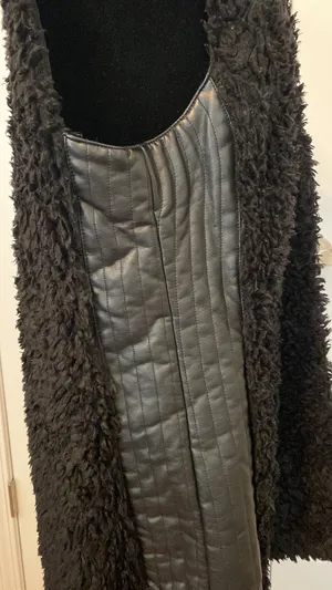 Jackets & Coats Faux Fur Vegan Leather Vest- size large thumbnail 7